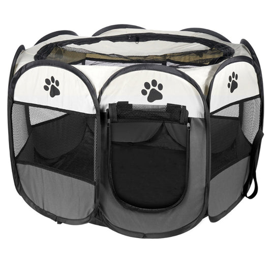 Parc pour animaux de compagnie pliable, Portable, respirant, avec fenêtre en maille, pour intérieur et extérieur, parc pour chiots