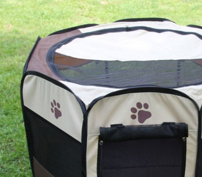 Parc pour animaux de compagnie pliable, Portable, respirant, avec fenêtre en maille, pour intérieur et extérieur, parc pour chiots