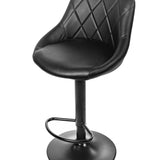 Tabouret de bar tabouret de cuisine avec dossier, repose-pieds, réglable en hauteur, chaise pivotante à 360°, tabouret de comptoir, chaise de bar, capacité de charge de 120 kg, velours ou simili cuir