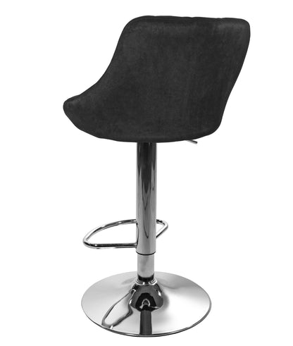 Tabouret de bar tabouret de cuisine avec dossier, repose-pieds, réglable en hauteur, chaise pivotante à 360°, tabouret de comptoir, chaise de bar, capacité de charge de 120 kg, velours ou simili cuir