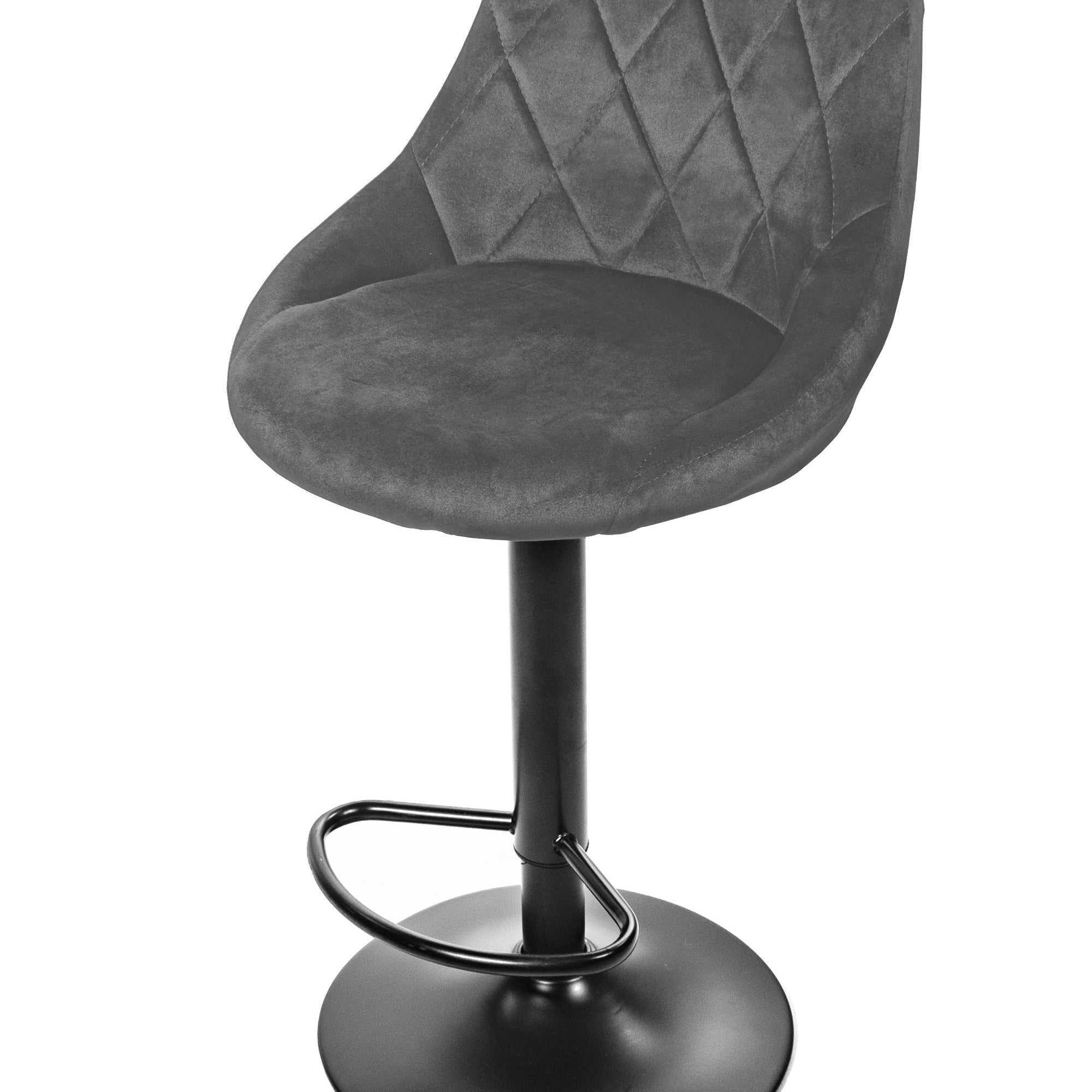 ralex-chair Barhocker 1er Set, Höhenverstellbarer Samtstoff Drehbarer ralex-chair Barhocker 1er Set, Höhenverstellbarer Samtstoff Drehbarer