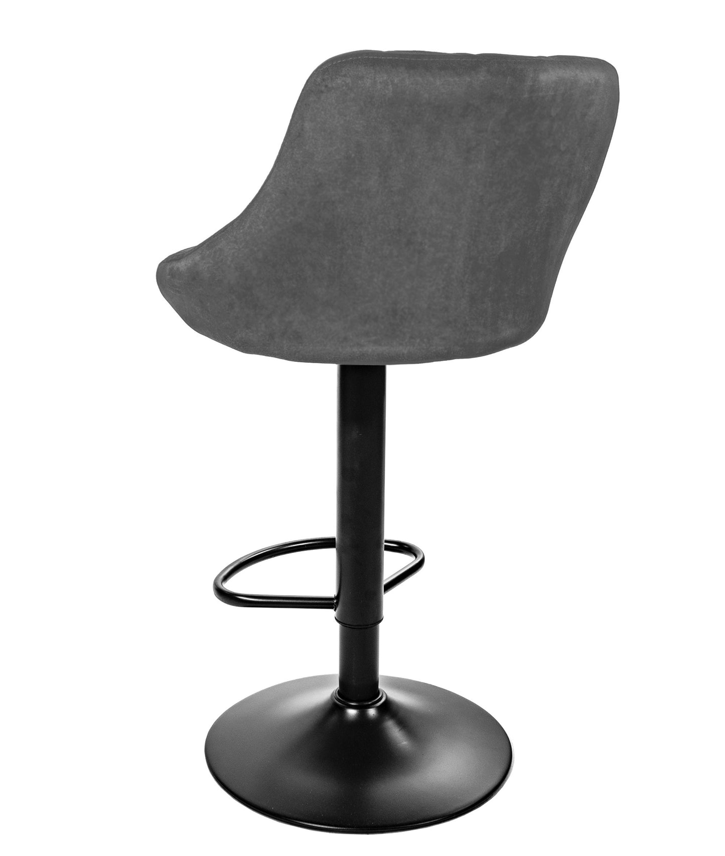 Tabouret de bar tabouret de cuisine avec dossier, repose-pieds, réglable en hauteur, chaise pivotante à 360°, tabouret de comptoir, chaise de bar, capacité de charge de 120 kg, velours ou simili cuir