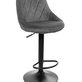 Tabouret de bar tabouret de cuisine avec dossier, repose-pieds, réglable en hauteur, chaise pivotante à 360°, tabouret de comptoir, chaise de bar, capacité de charge de 120 kg, velours ou simili cuir