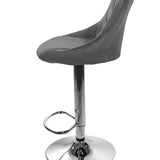 Tabouret de bar tabouret de cuisine avec dossier, repose-pieds, réglable en hauteur, chaise pivotante à 360°, tabouret de comptoir, chaise de bar, capacité de charge de 120 kg, velours ou simili cuir