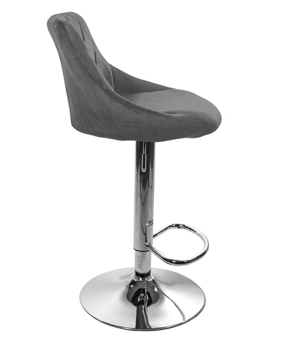 Tabouret de bar tabouret de cuisine avec dossier, repose-pieds, réglable en hauteur, chaise pivotante à 360°, tabouret de comptoir, chaise de bar, capacité de charge de 120 kg, velours ou simili cuir