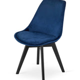 Esszimmerstuhl 4er-Set Bürostuhl, gepolsterter Stuhl, weicher Stoff mit Beinen aus Buchenholz, 120 kg Sitzlast, 54 x 44,5 x 81,5 cm