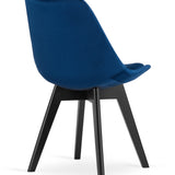 Esszimmerstuhl 4er-Set Bürostuhl, gepolsterter Stuhl, weicher Stoff mit Beinen aus Buchenholz, 120 kg Sitzlast, 54 x 44,5 x 81,5 cm