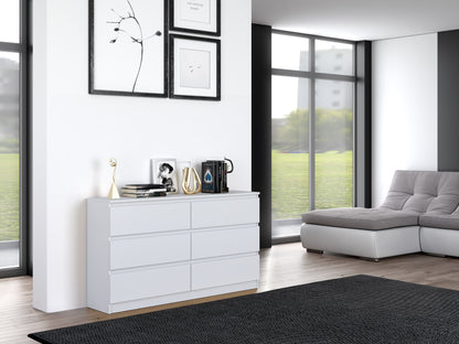 Kommode weiß, Schlafzimmer Flur, Schrank, Sideboard, Highboard mit Schubladen