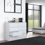 Kommode weiß, Schlafzimmer Flur, Schrank, Sideboard, Highboard mit Schubladen