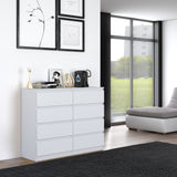 Kommode weiß, Schlafzimmer Flur, Schrank, Sideboard, Highboard mit Schubladen
