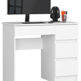 Computertisch, Bürotisch, mit ausziehbarer Tastaturablage, 90 x 50 x 77 cm, 16 mm dicke, abriebfeste Laminatplatte mit ABS-Kante