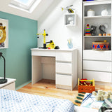 Computertisch, Bürotisch, mit ausziehbarer Tastaturablage, 90 x 50 x 77 cm, 16 mm dicke, abriebfeste Laminatplatte mit ABS-Kante