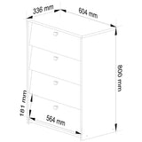 Schuhschrank in weiß mit vier Flügeltüren, Elegant, Flur, Schlafzimmer, Schuhregal, Schuh Schrank