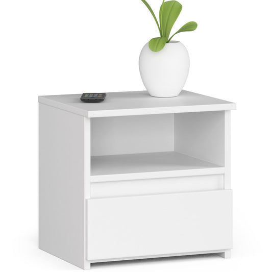 Kommode mit 1 Schublade Kommode Schlafzimmer Flur Wohnzimmer Organizer Kommode mit Schubladen 40 cm breit 40 cm hoch | Erle Holz Highboard Sideboard Mehrzweckschrank Schrank schmal