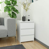 Commode à trois tiroirs, élégante, pour intérieurs minimalistes, 40x35x57cm, salon, chambre, couloir, placard, buffet, buffet haut, nombreux rangements, blanc