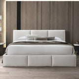 Bett 140x200 / 160x200 cm Doppelbett Polsterbett Bettgestell mit Lattenrost aus Metall, hydraulischer Bettkasten, Samtbezug in beige oder dunkelgrau, viel Stauraum, modern & pflegeleicht