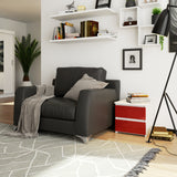 Commode avec deux tiroirs de 40 cm de hauteur et 40 cm de largeur, séjour, chambre, couloir, placard, buffet, buffet haut, beaucoup d'espace de rangement.