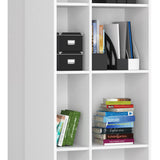 Schrank Büroregal Bücherregal Regal weiß 80cm breit 180cm hoch weiß