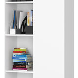 Schrank Büroregal Bücherregal Regal weiß 80cm breit 180cm hoch weiß