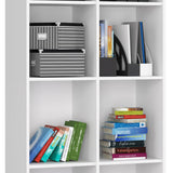 Schrank Büroregal Bücherregal Regal weiß 80cm breit 180cm hoch weiß