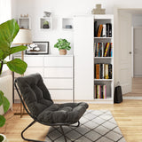 Schrank Büroregal Bücherregal Regal weiß 80cm breit 180cm hoch weiß