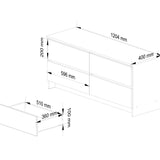 Kommode 120cm breit mit 4, 6, 8, 10 Schubladen, Schlafzimmer und Wohnzimmer, vielseitig einsetzbar für Flur und Kinderzimmer