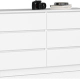 Kommode 120cm breit mit 4, 6, 8, 10 Schubladen, Schlafzimmer und Wohnzimmer, vielseitig einsetzbar für Flur und Kinderzimmer