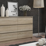 Kommode 120cm breit mit 4, 6, 8, 10 Schubladen, Schlafzimmer und Wohnzimmer, vielseitig einsetzbar für Flur und Kinderzimmer
