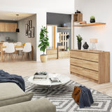 Kommode 120cm breit mit 4, 6, 8, 10 Schubladen, Schlafzimmer und Wohnzimmer, vielseitig einsetzbar für Flur und Kinderzimmer