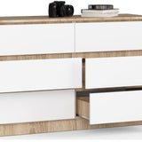 Kommode 120cm breit mit 4, 6, 8, 10 Schubladen, Schlafzimmer und Wohnzimmer, vielseitig einsetzbar für Flur und Kinderzimmer