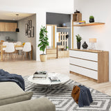 Kommode 120cm breit mit 4, 6, 8, 10 Schubladen, Schlafzimmer und Wohnzimmer, vielseitig einsetzbar für Flur und Kinderzimmer