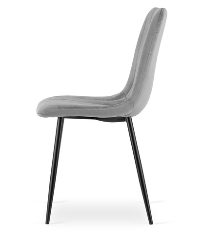 Ensemble de 1, 2 ou 4 chaises tapissées, chaises de salle à manger, chaises de salon, tapissées, disponible en plusieurs coloris