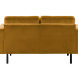 2-Sitzer, 3-Sitzer, Ecksofa Rechts oder Links, Couch, mit schwarzen Metallbeinen und modischem Veloursbezug