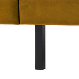 2-Sitzer, 3-Sitzer, Ecksofa Rechts oder Links, Couch, mit schwarzen Metallbeinen und modischem Veloursbezug