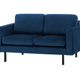 2-Sitzer, 3-Sitzer, Ecksofa Rechts oder Links, Couch, mit schwarzen Metallbeinen und modischem Veloursbezug