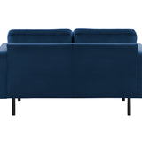 2-Sitzer, 3-Sitzer, Ecksofa Rechts oder Links, Couch, mit schwarzen Metallbeinen und modischem Veloursbezug