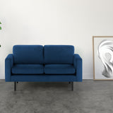 2-Sitzer, 3-Sitzer, Ecksofa Rechts oder Links, Couch, mit schwarzen Metallbeinen und modischem Veloursbezug
