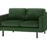 2-Sitzer, 3-Sitzer, Ecksofa Rechts oder Links, Couch, mit schwarzen Metallbeinen und modischem Veloursbezug