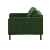 2-Sitzer, 3-Sitzer, Ecksofa Rechts oder Links, Couch, mit schwarzen Metallbeinen und modischem Veloursbezug
