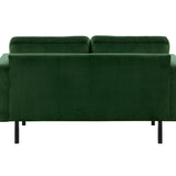 2-Sitzer, 3-Sitzer, Ecksofa Rechts oder Links, Couch, mit schwarzen Metallbeinen und modischem Veloursbezug