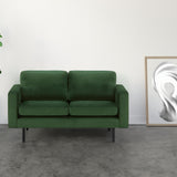 2-Sitzer, 3-Sitzer, Ecksofa Rechts oder Links, Couch, mit schwarzen Metallbeinen und modischem Veloursbezug