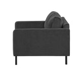 2-Sitzer, 3-Sitzer, Ecksofa Rechts oder Links, Couch, mit schwarzen Metallbeinen und modischem Veloursbezug