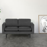 2-Sitzer, 3-Sitzer, Ecksofa Rechts oder Links, Couch, mit schwarzen Metallbeinen und modischem Veloursbezug