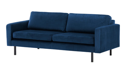 2-Sitzer, 3-Sitzer, Ecksofa Rechts oder Links, Couch, mit schwarzen Metallbeinen und modischem Veloursbezug