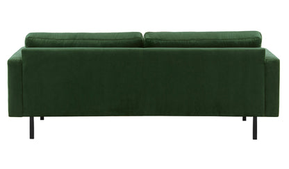 2-Sitzer, 3-Sitzer, Ecksofa Rechts oder Links, Couch, mit schwarzen Metallbeinen und modischem Veloursbezug