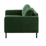 2-Sitzer, 3-Sitzer, Ecksofa Rechts oder Links, Couch, mit schwarzen Metallbeinen und modischem Veloursbezug