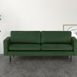 2-Sitzer, 3-Sitzer, Ecksofa Rechts oder Links, Couch, mit schwarzen Metallbeinen und modischem Veloursbezug