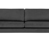2-Sitzer, 3-Sitzer, Ecksofa Rechts oder Links, Couch, mit schwarzen Metallbeinen und modischem Veloursbezug