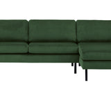 2-Sitzer, 3-Sitzer, Ecksofa Rechts oder Links, Couch, mit schwarzen Metallbeinen und modischem Veloursbezug
