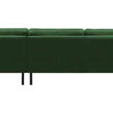 2-Sitzer, 3-Sitzer, Ecksofa Rechts oder Links, Couch, mit schwarzen Metallbeinen und modischem Veloursbezug